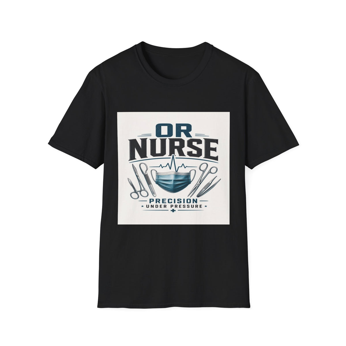 Bold T-Shirt Design Featuring Nurse Motto With Instruments- Graphic Tees