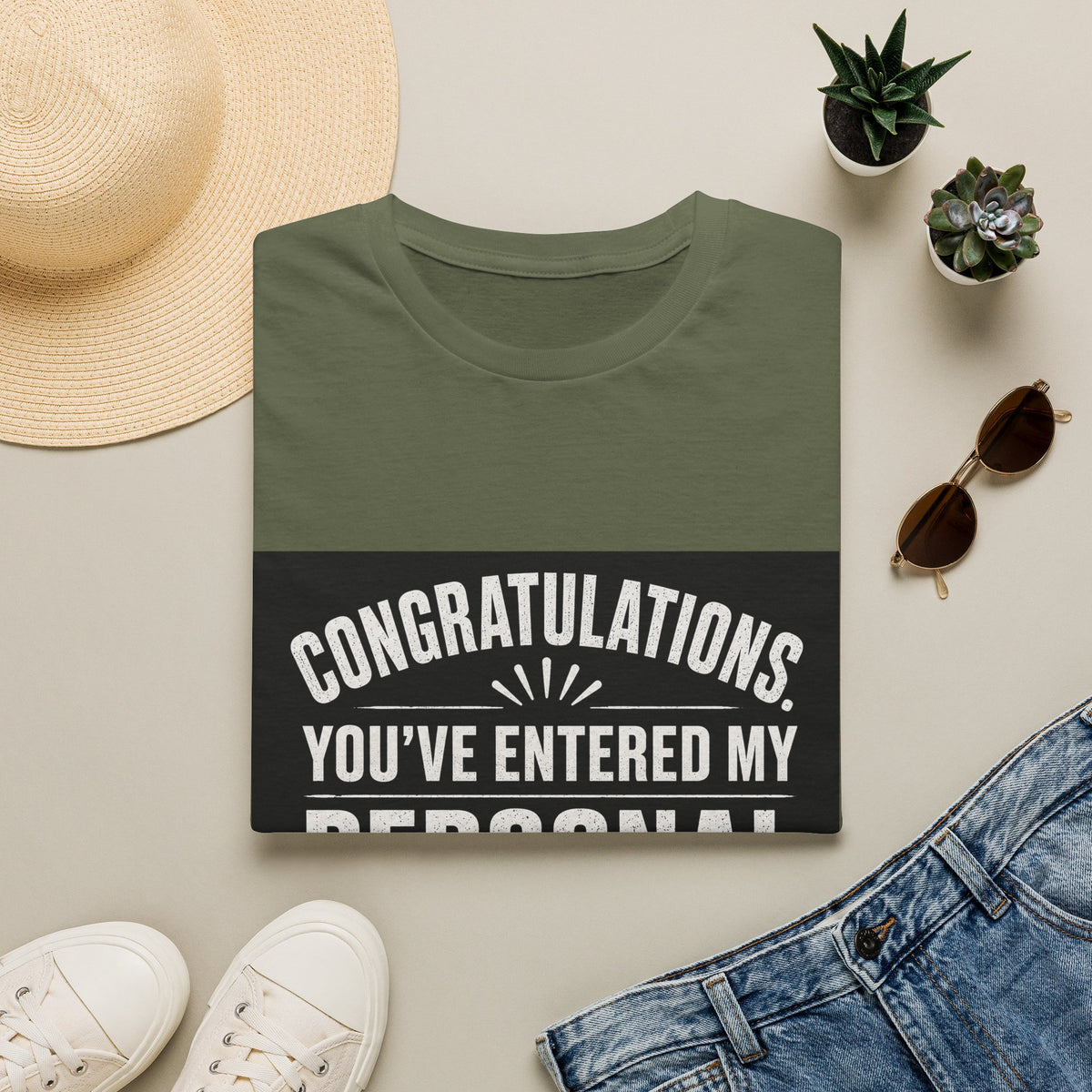 T-Shirt — "Congratulations, You've Entered My Personal Space." Graphic Tee