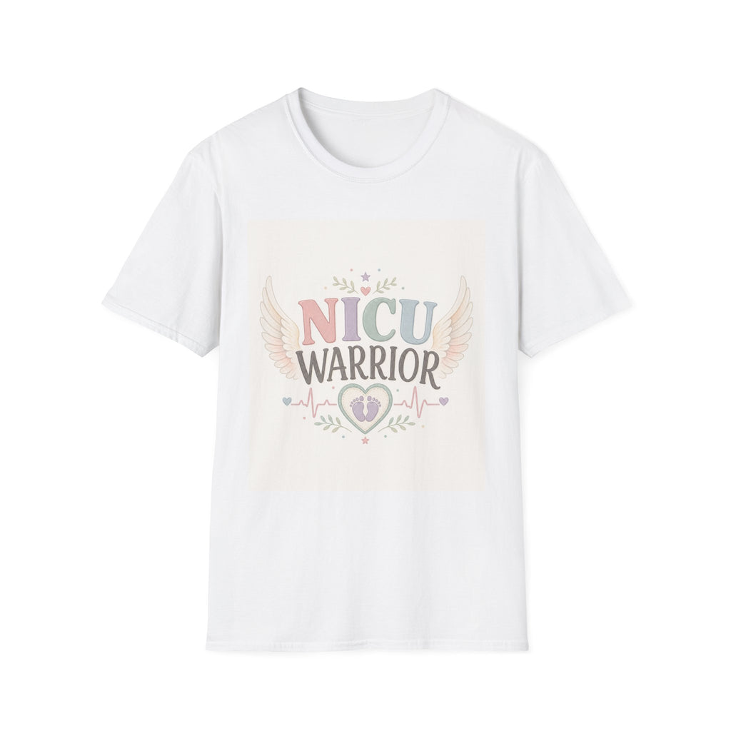 NICU Warrior Design With Baby Footprint And Angel Wings