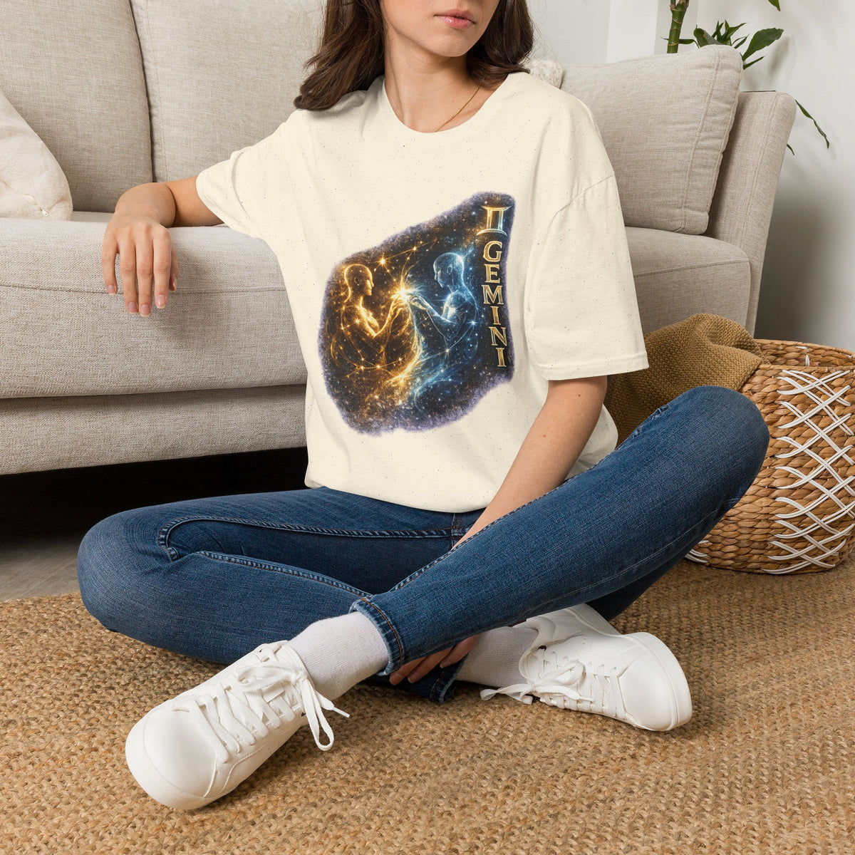 Gemini Constellation T-Shirt — Cosmic Twins Zodiac Tee