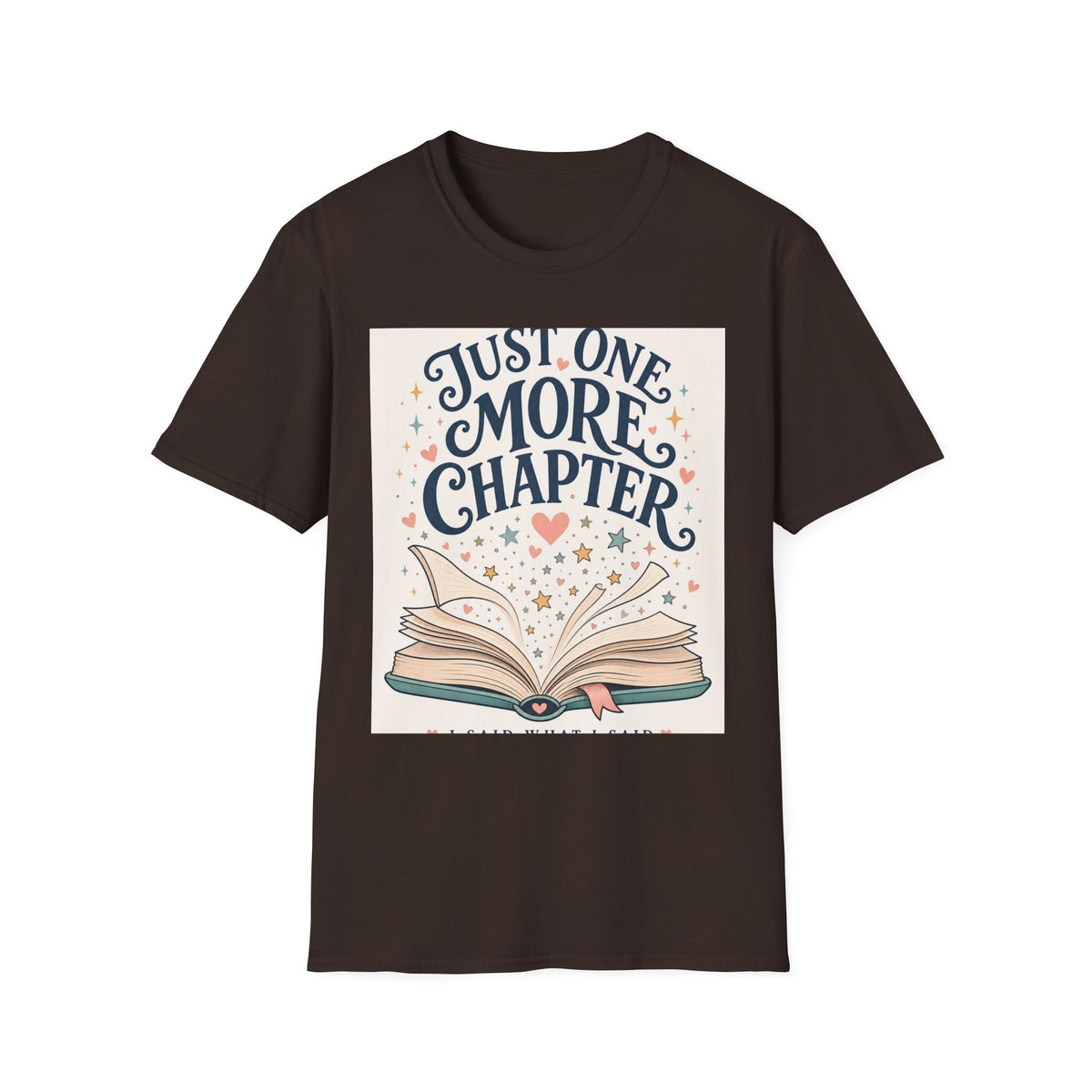 Open Book Turning Into Stars And Hearts With Text Design
