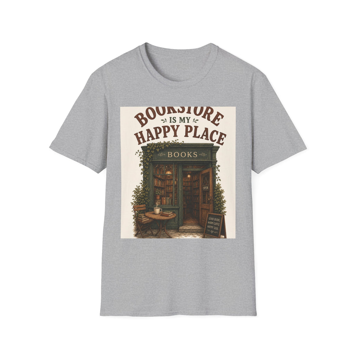 Vintage Bookstore Front With Open Door And Warm Aesthetic