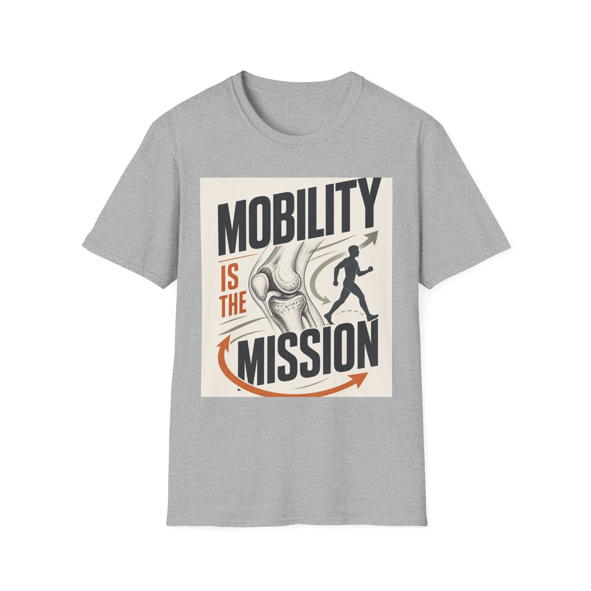 Bold Typography And Anatomical Illustration Representing Mobility Mission