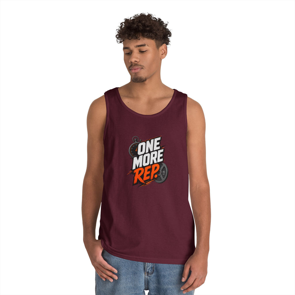 One More Rep Tank Top — Motivational Gym Workout Tank