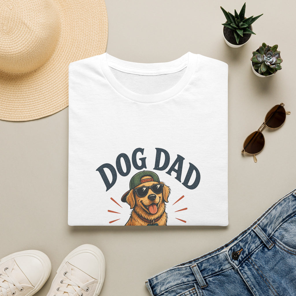 Dog Dad T-Shirt — "Living the Pooch Life" Graphic Tee for Dog Lovers