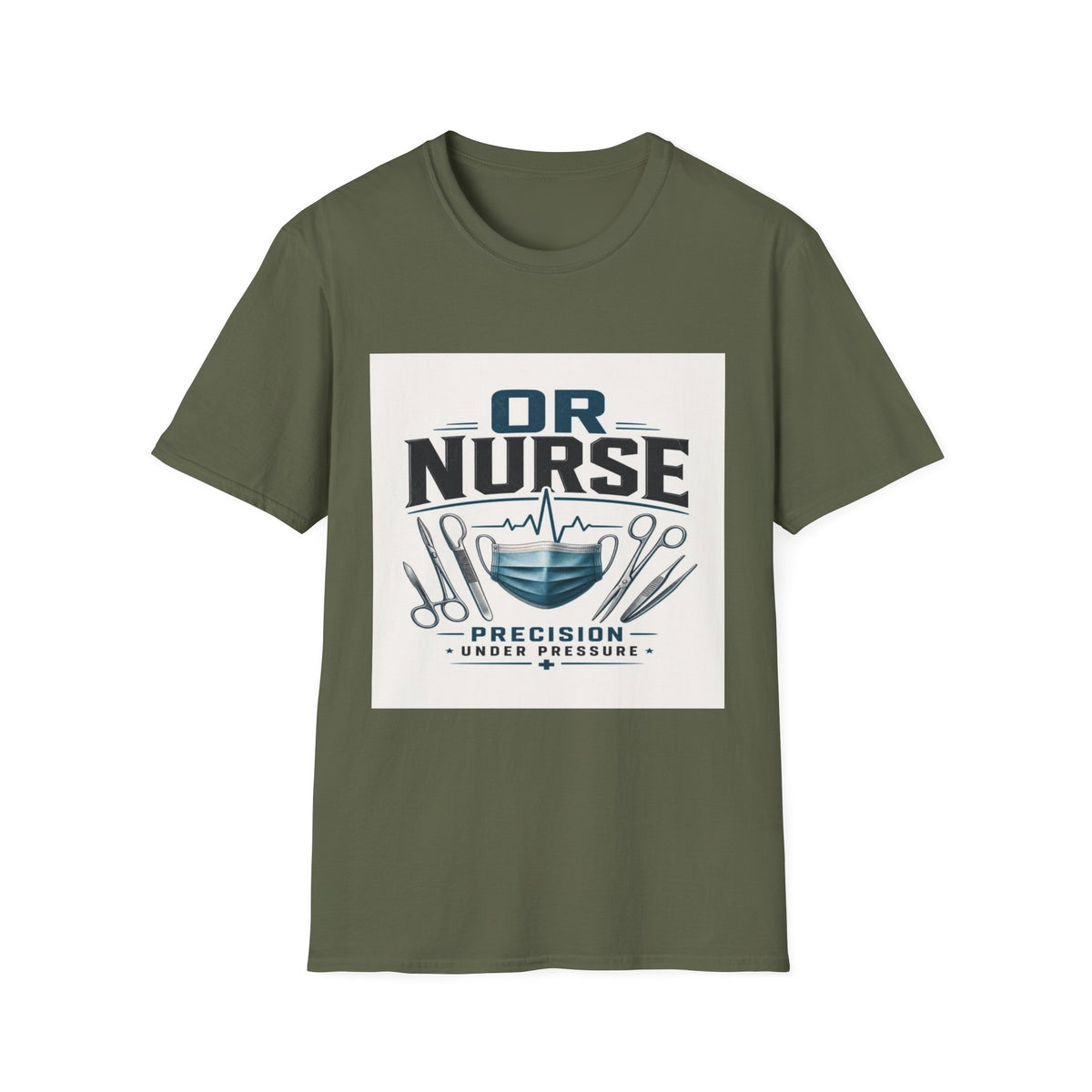 Bold T-Shirt Design Featuring Nurse Motto With Instruments- Graphic Tees