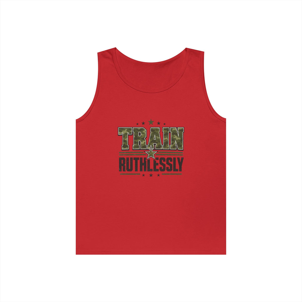 Train Ruthlessly Camouflage Gym Tank