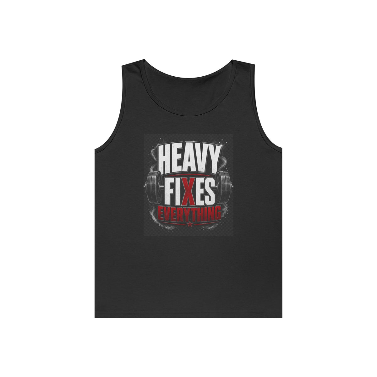 Tank Top — "Heavy Fixes Everything" Gym Workout Tank