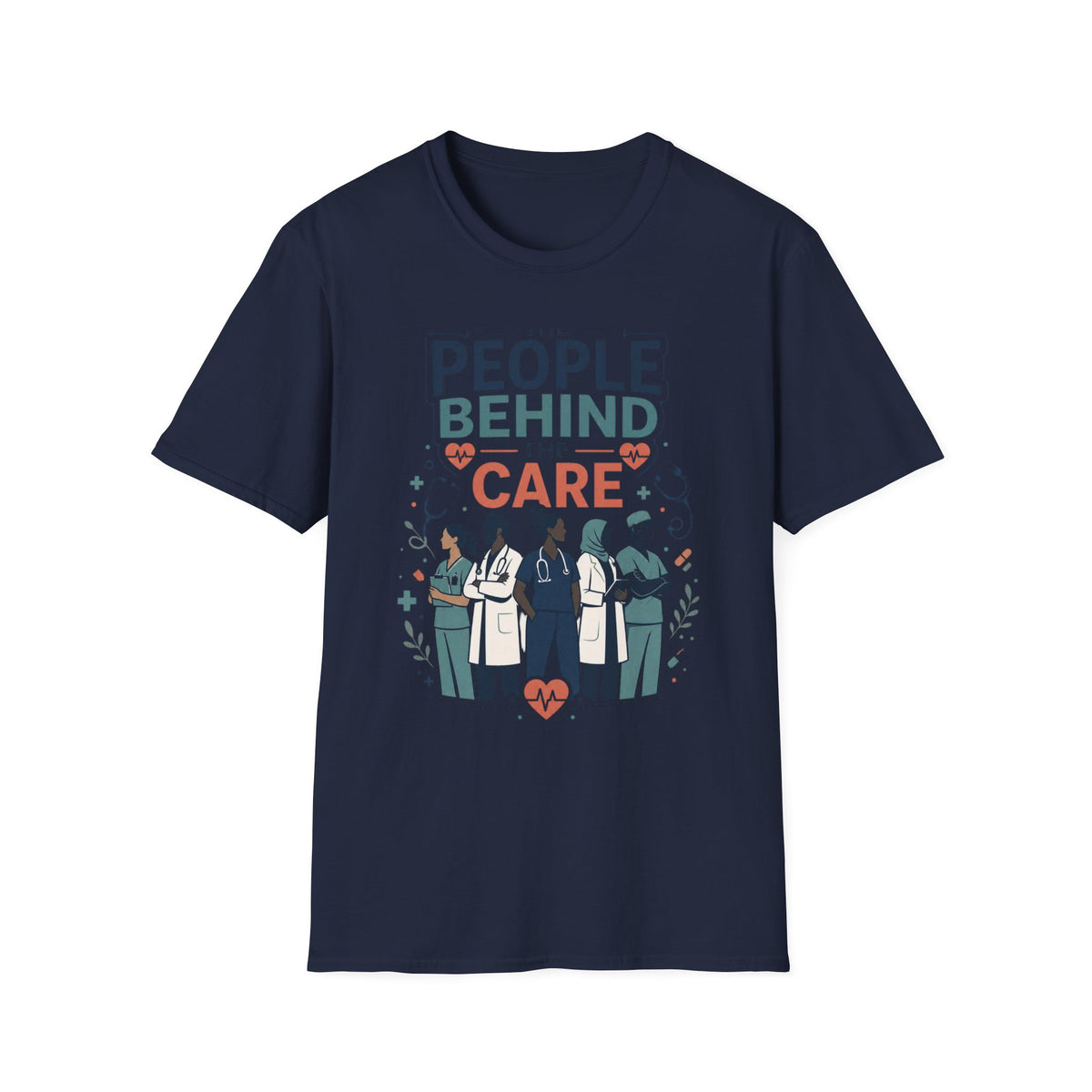 Modern T Shirt Design Celebrating Healthcare Professionals' Dedication