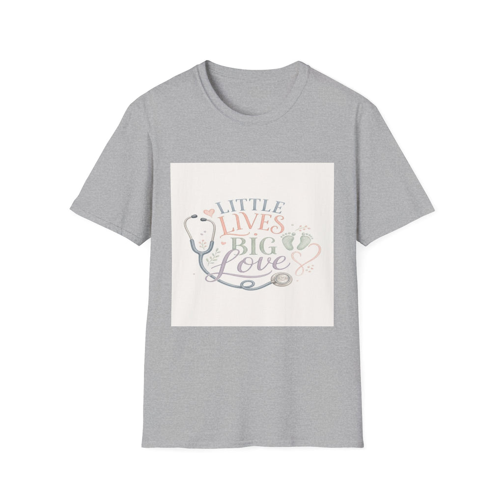 Little Lives Big Love NICU Design With Elegant Typography- Graphic Tees