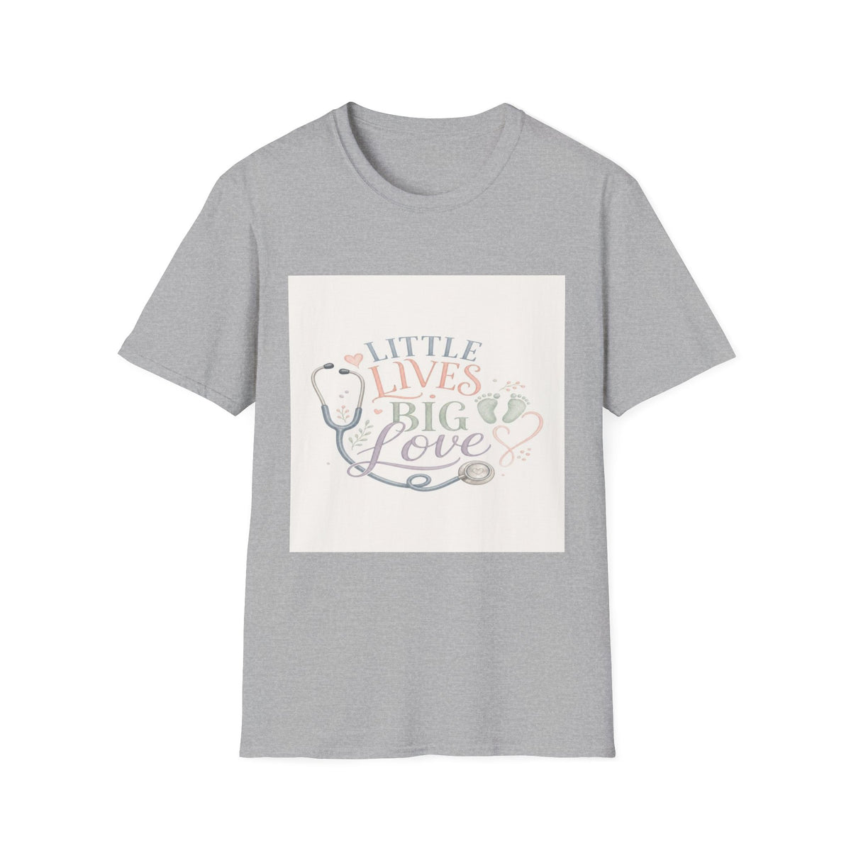 Little Lives Big Love NICU Design With Elegant Typography- Graphic Tees