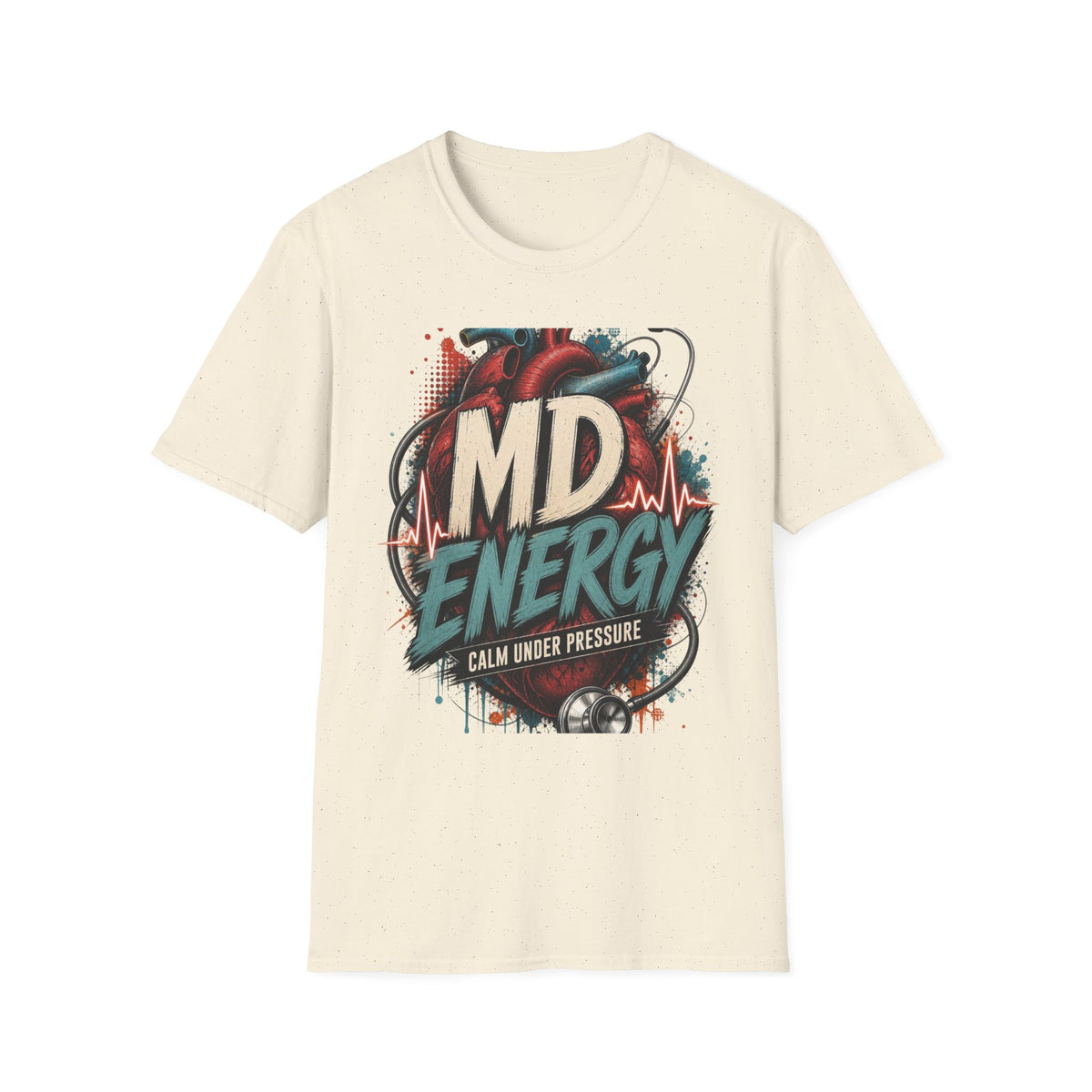 Bold MD Energy Graphic With Anatomical Heart Design