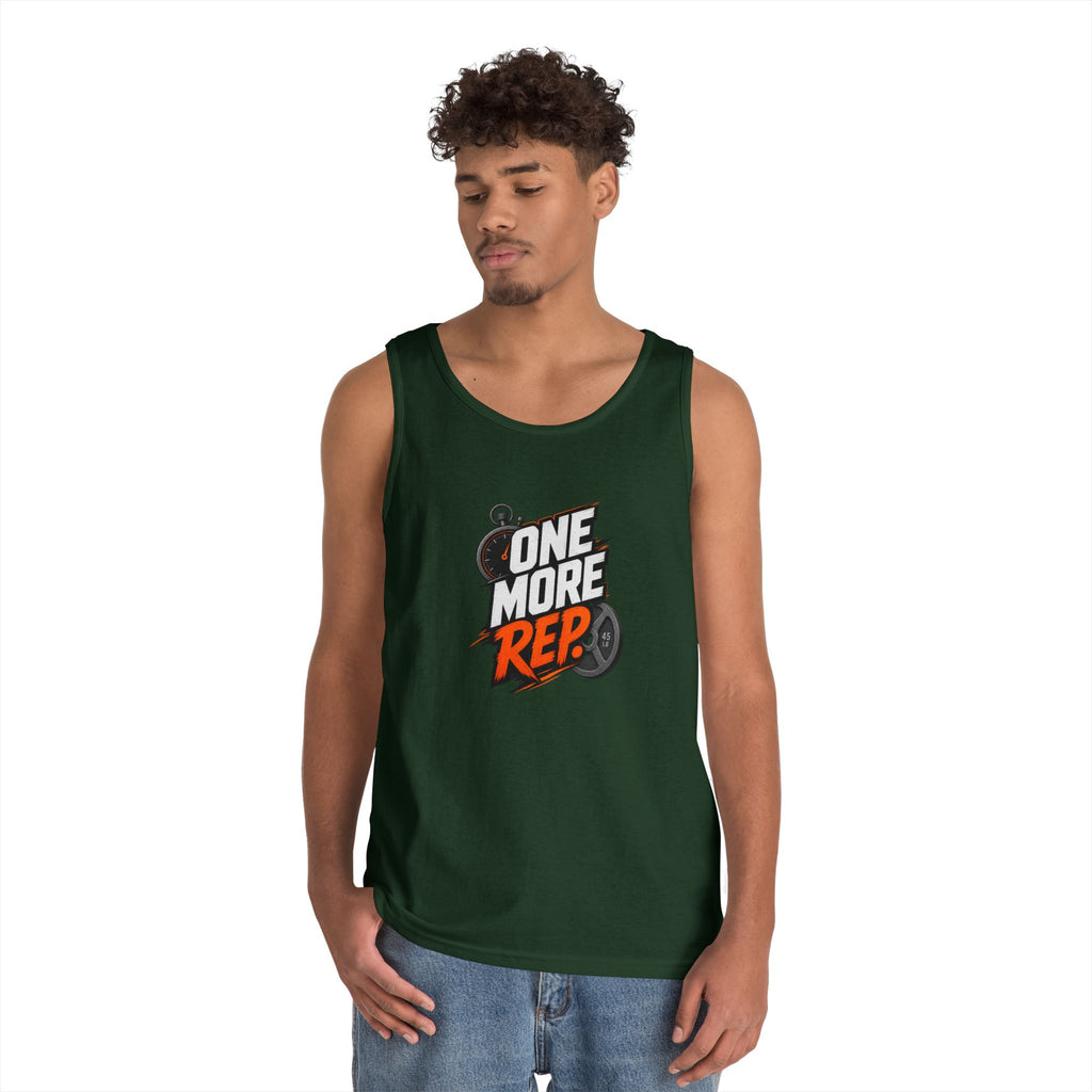One More Rep Tank Top — Motivational Gym Workout Tank