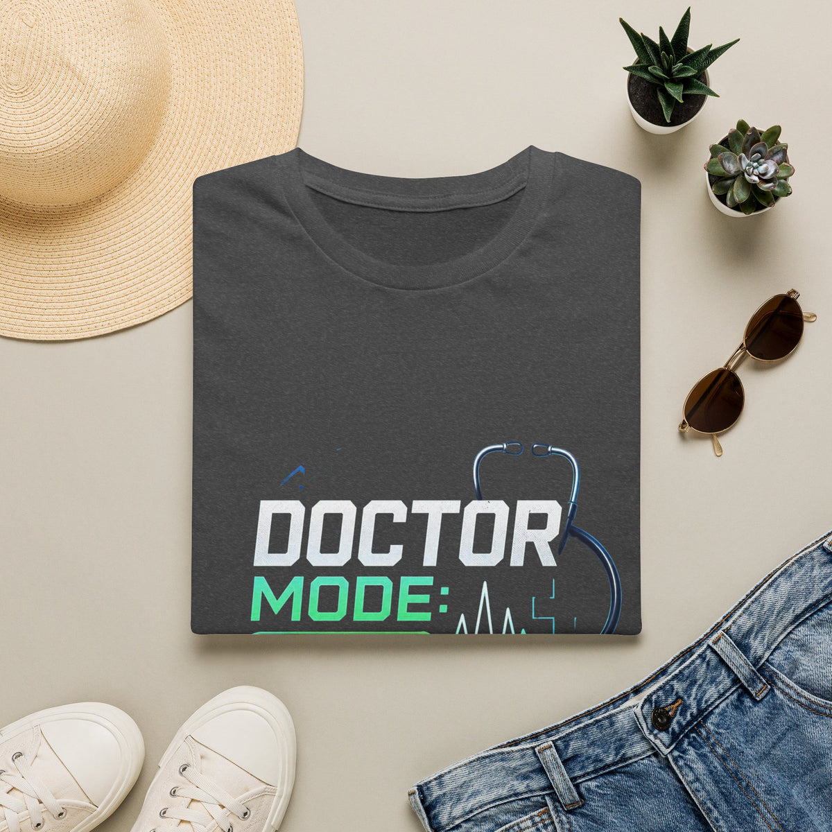 Modern Graphic T Shirt Design Featuring Doctor Mode Text
