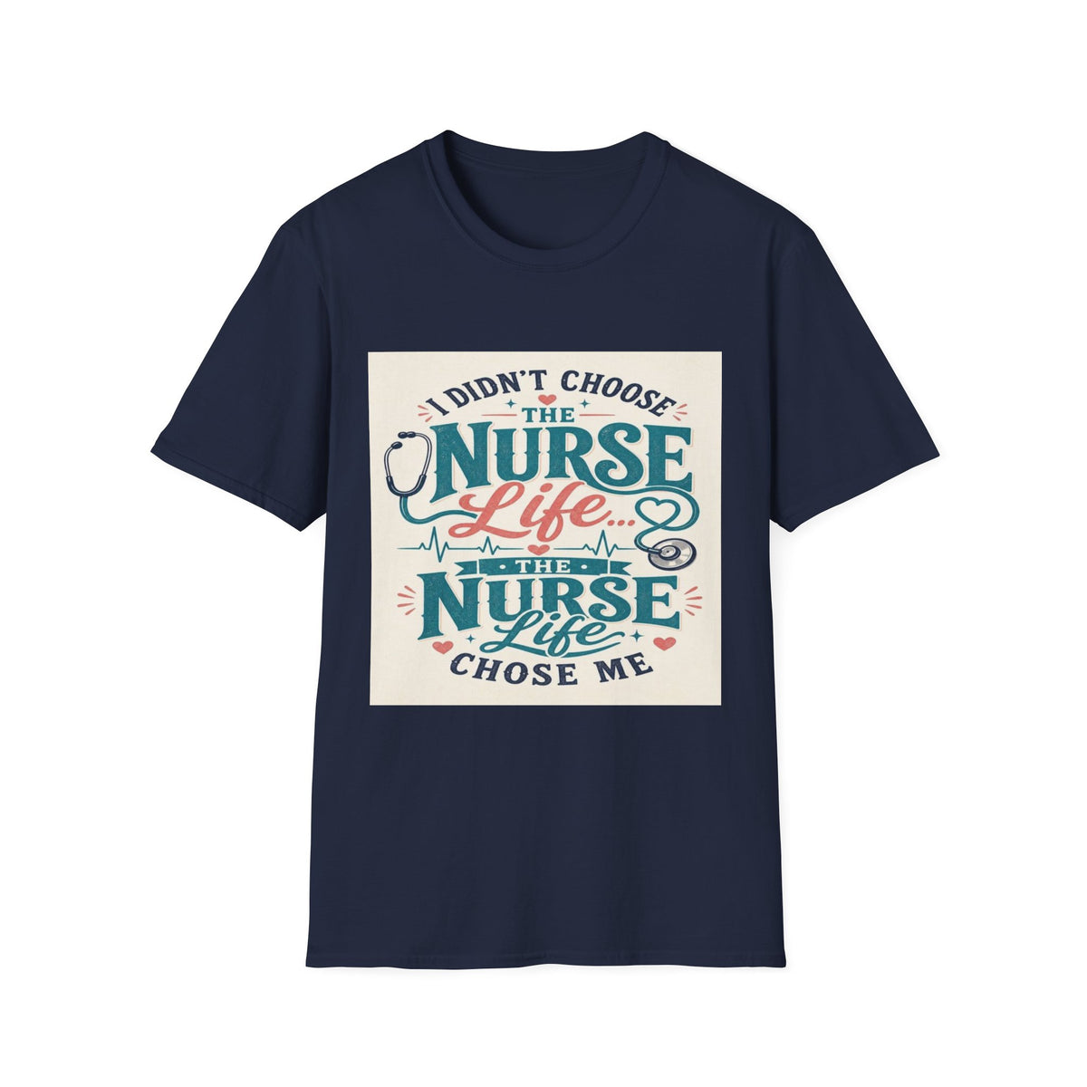 Trendy T-shirt Design Showcasing Playful Nurse Life Typography- Graphic Tees