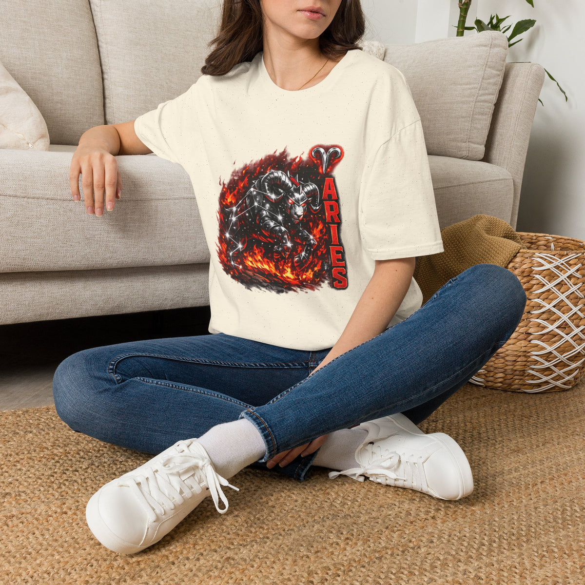 Aries Ram Zodiac T-Shirt — Fiery Ram Astrology Tee
