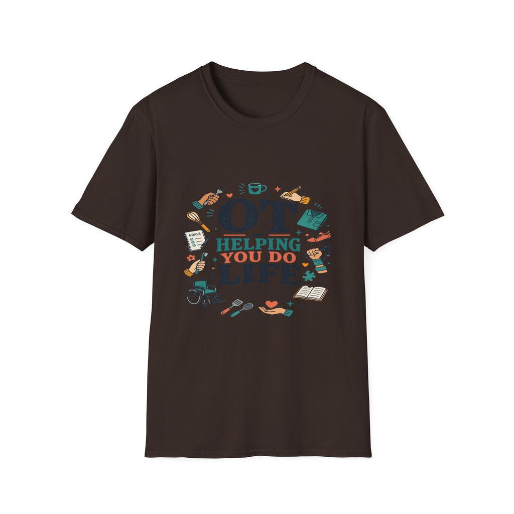 Playful Typography Framed By Colorful Illustrations And Hands- Graphic Tees