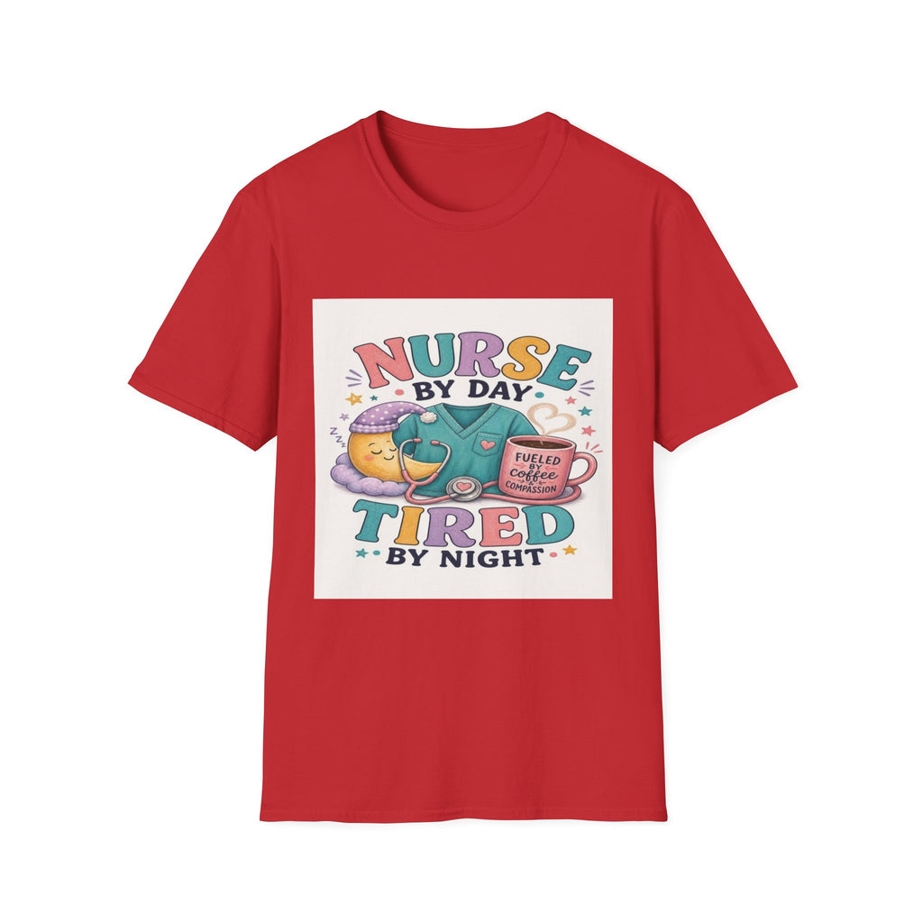 Playful T-shirt Design Featuring Nurse Life Typography And Illustrations (1)- Graphic Tees