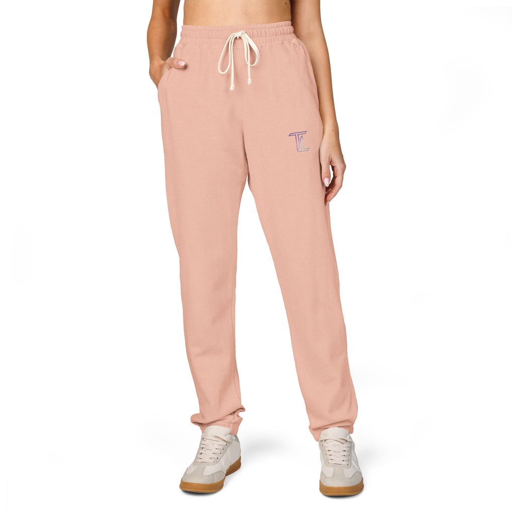 Midnight Motion Sweatpants — Small Lavender Skull Accent