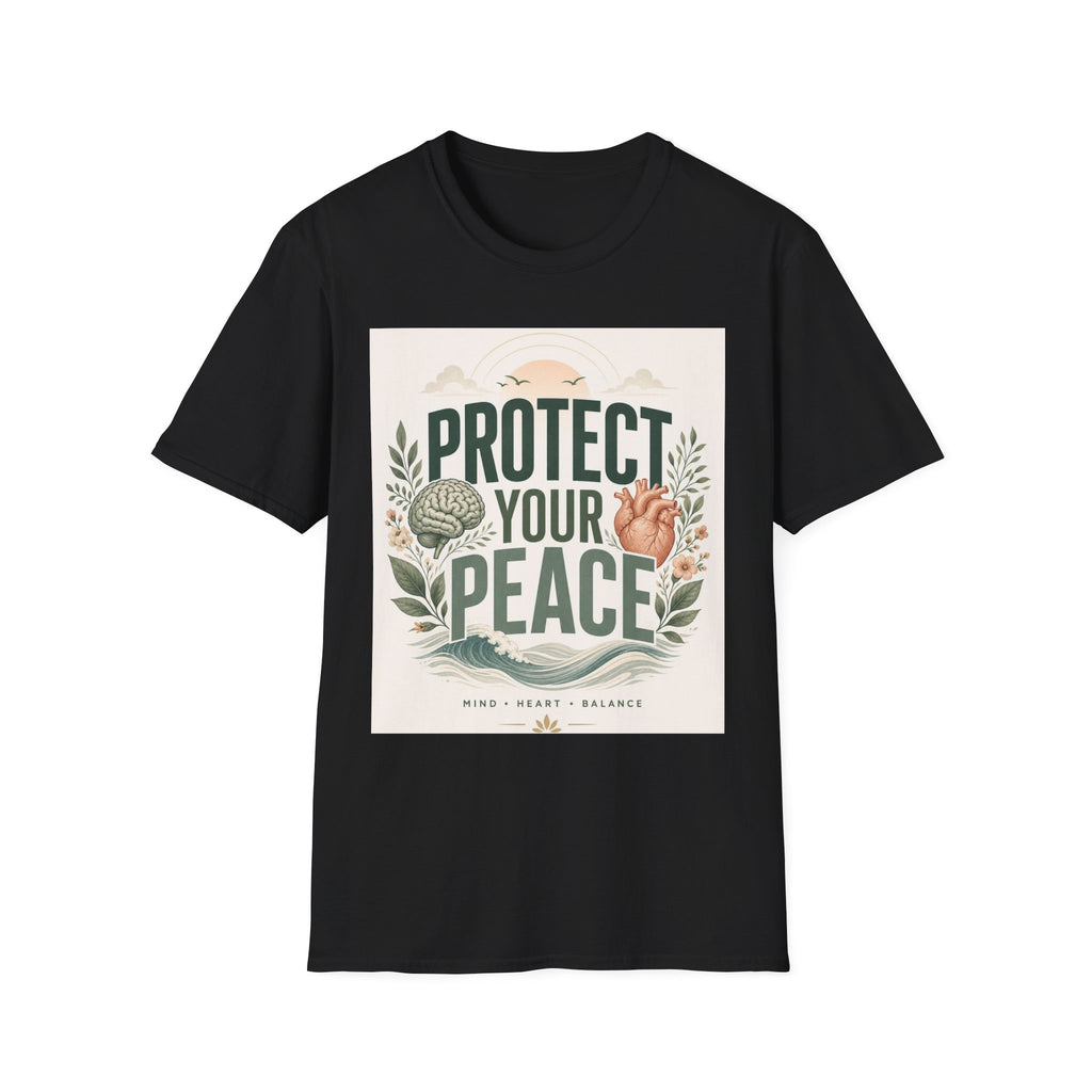 Large Typography Graphic Promoting Peace With Botanical Elements