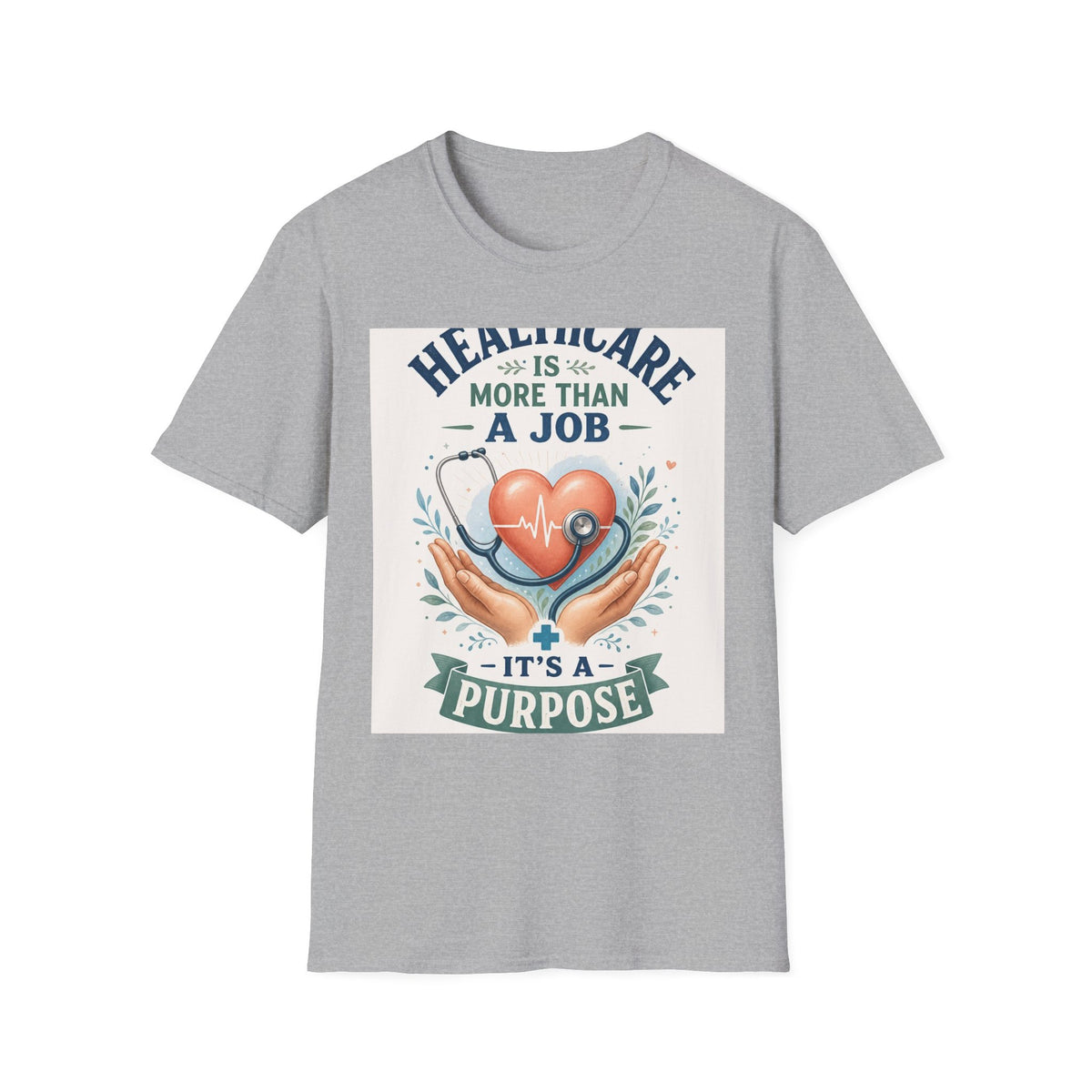 Inspirational T Shirt Design Featuring Compassionate Healthcare Imagery