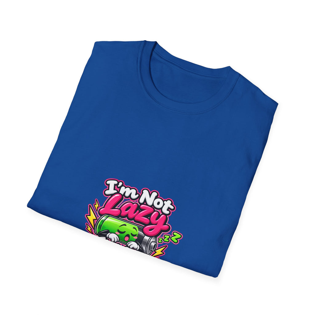 Energy Saving Mode T-Shirt — "I'm Not Lazy, I'm on Energy Saving Mode" Cute Sloth Graphic Tee