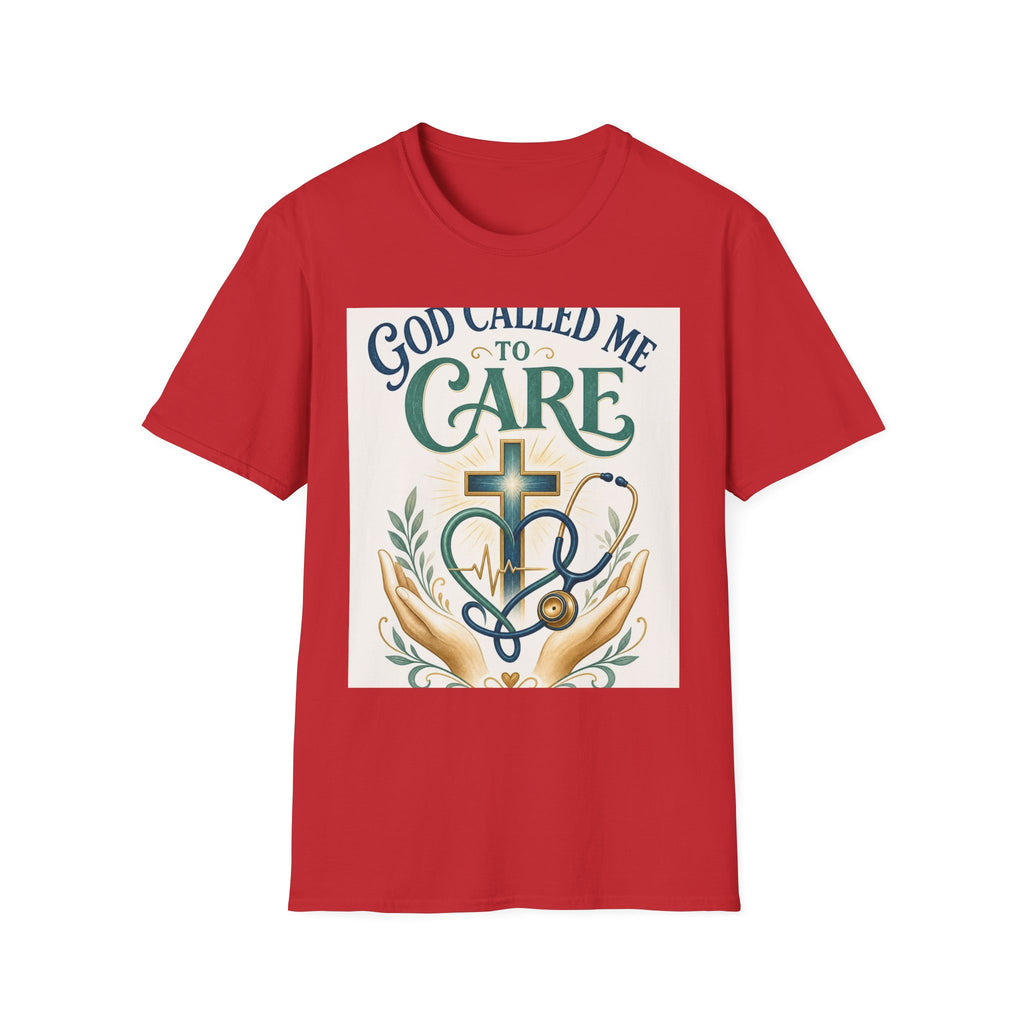T Shirt Design Featuring Faith Inspired Care Elements