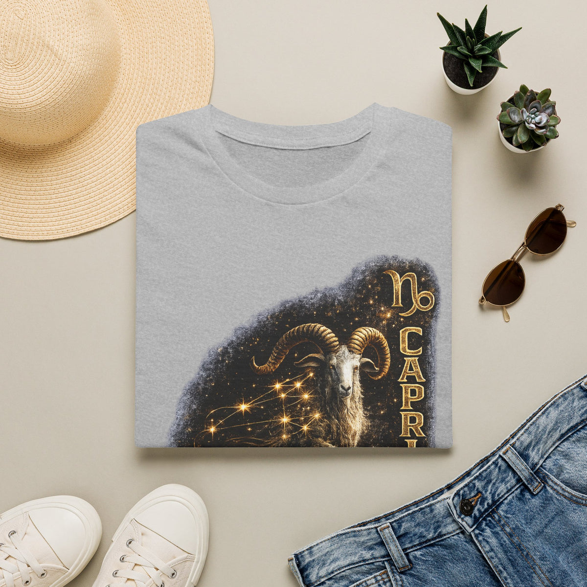 Capricorn Zodiac T-Shirt — Goat Constellation Astrology Tee