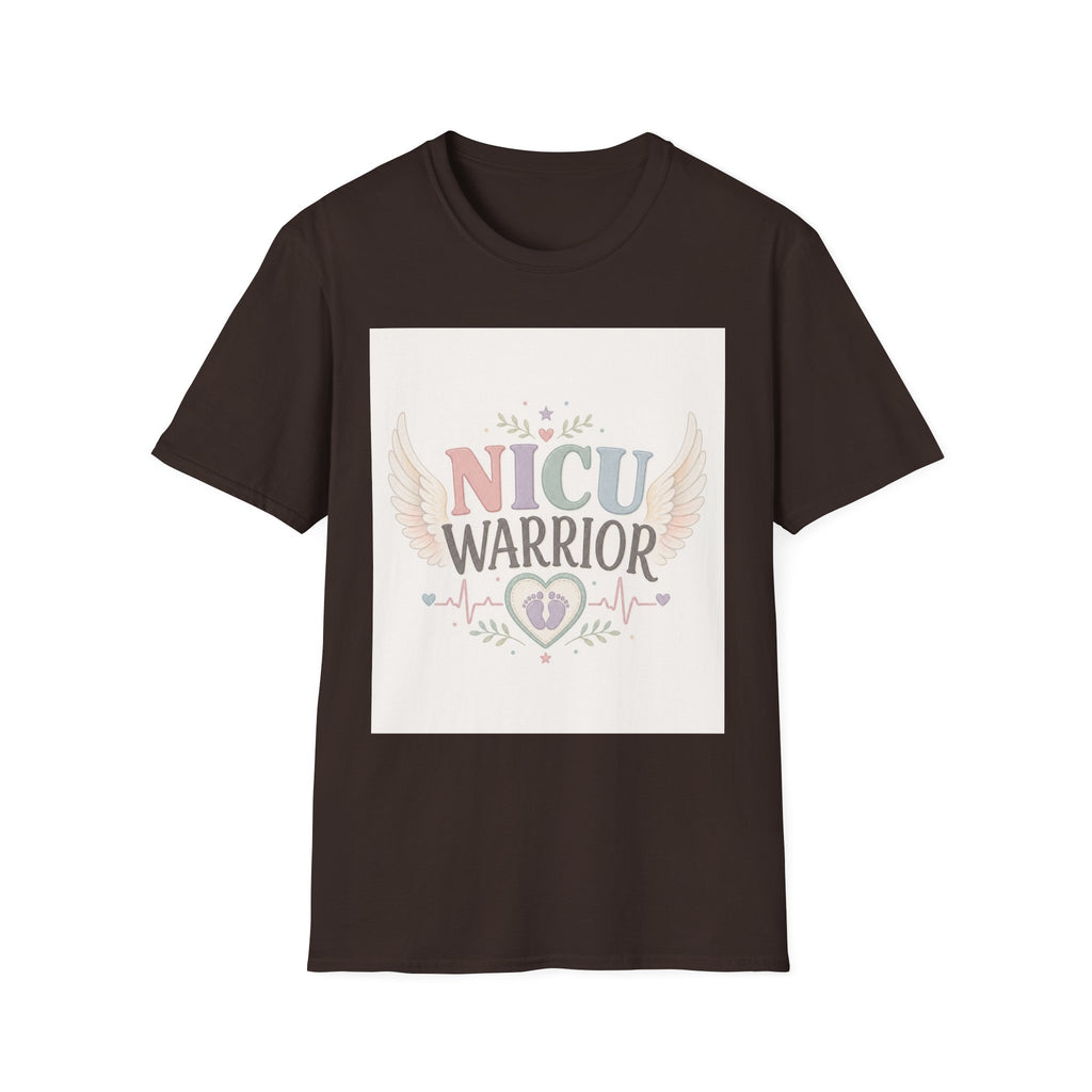 NICU Warrior Design With Baby Footprint And Angel Wings