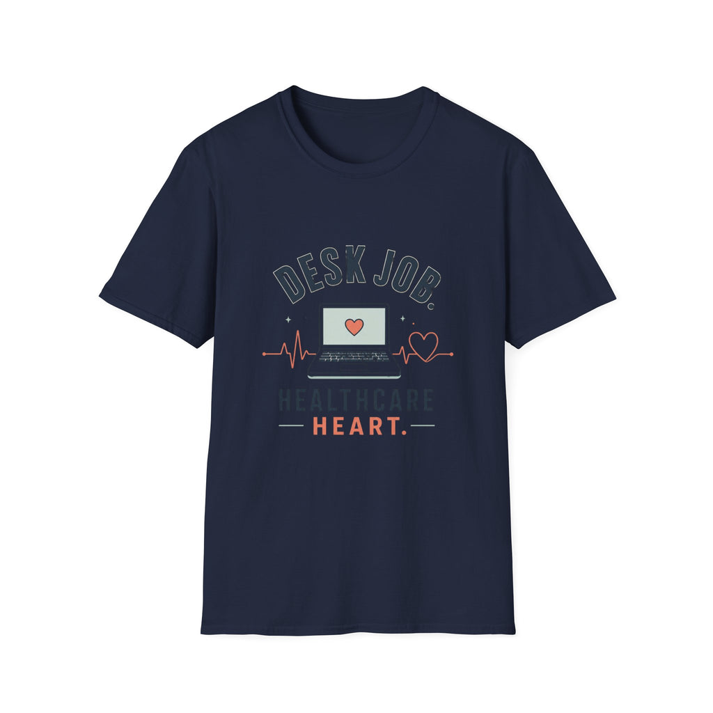 Minimalist T Shirt Design Showcasing Healthcare Heartbeat Concept