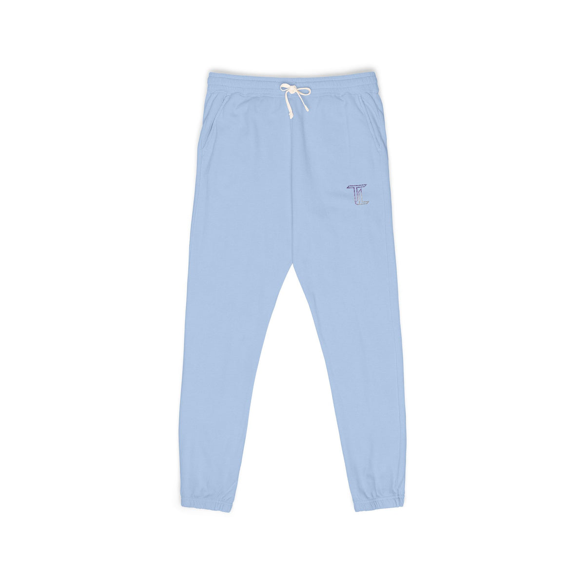 Midnight Motion Sweatpants — Small Lavender Skull Accent