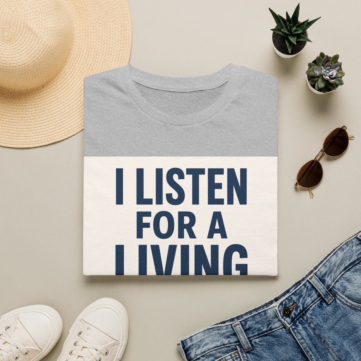 Bold Text And Minimalist Ear Illustration In Modern Design