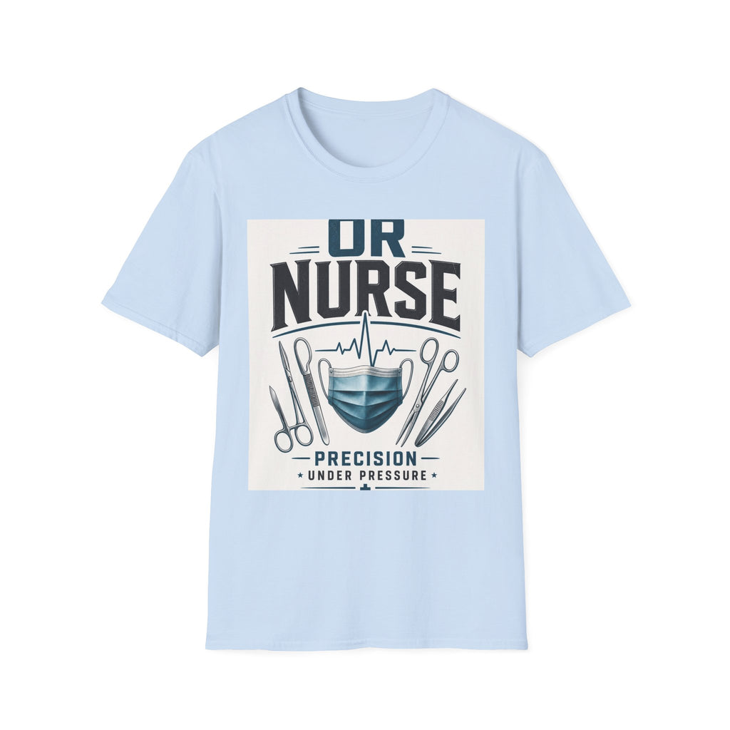 Bold T Shirt Design Featuring Nurse Motto With Instruments