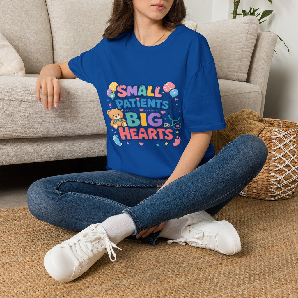 Vibrant T-Shirt Design Celebrating Pediatric Care With Balloons- Graphic Tees