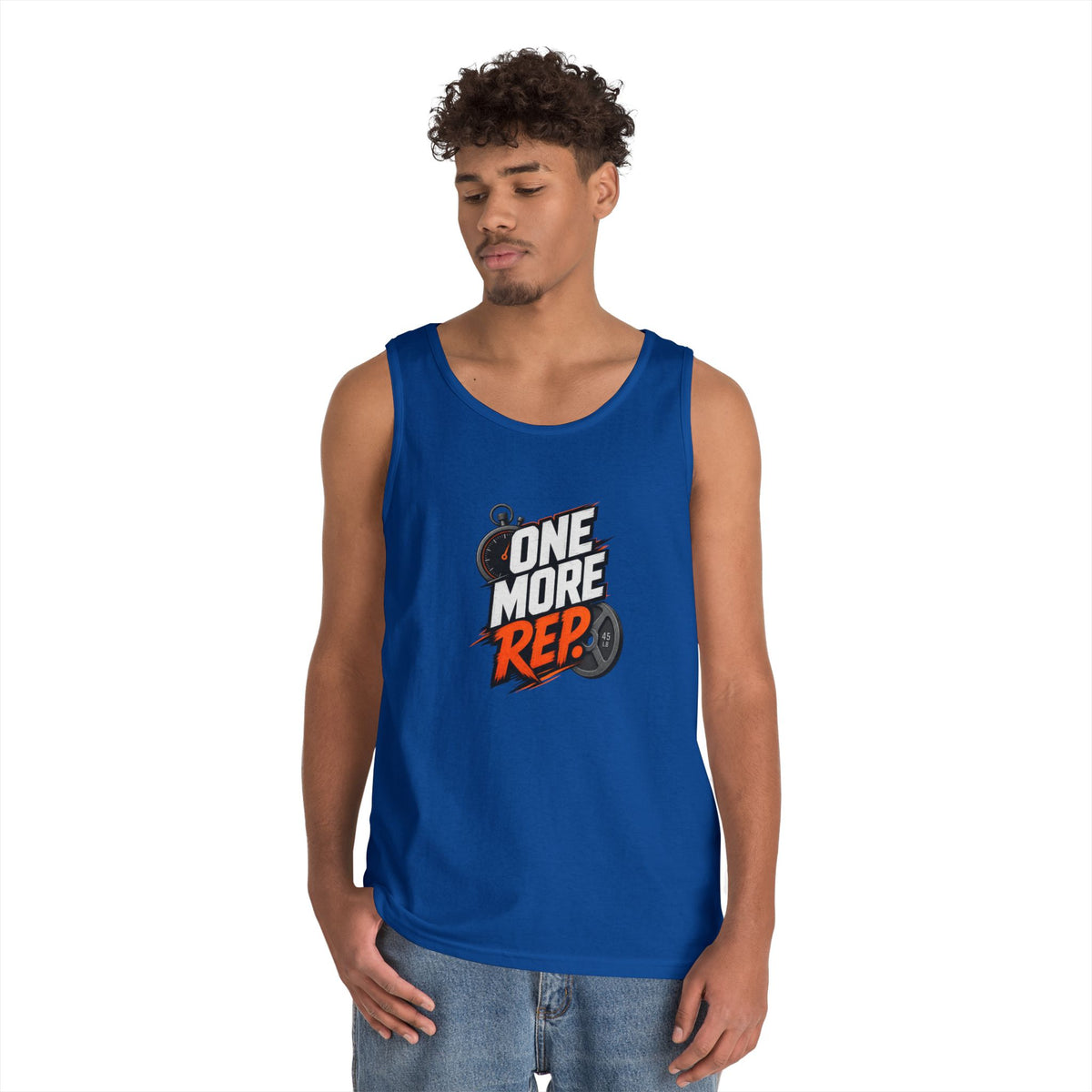 One More Rep Tank Top — Motivational Gym Workout Tank