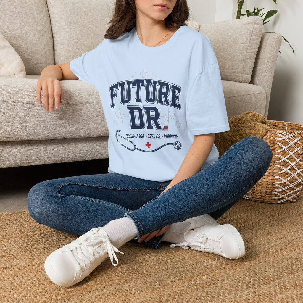 Collegiate T Shirt Design With Future Dr Text And Medical Accents