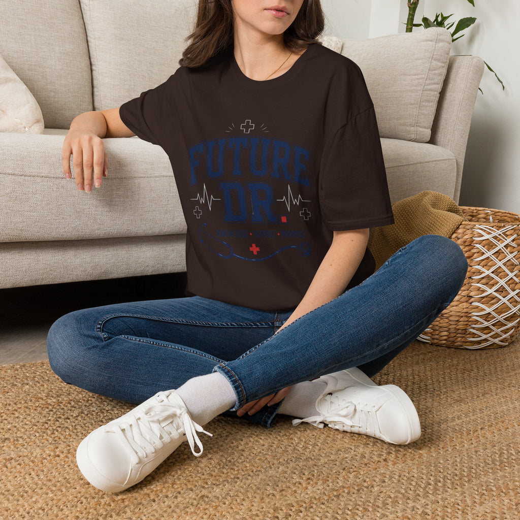 Collegiate T Shirt Design With Future Dr Text And Medical Accents