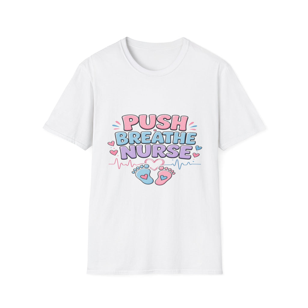 Playful Typography Design With Baby Footprints And Heart- Graphic Tees
