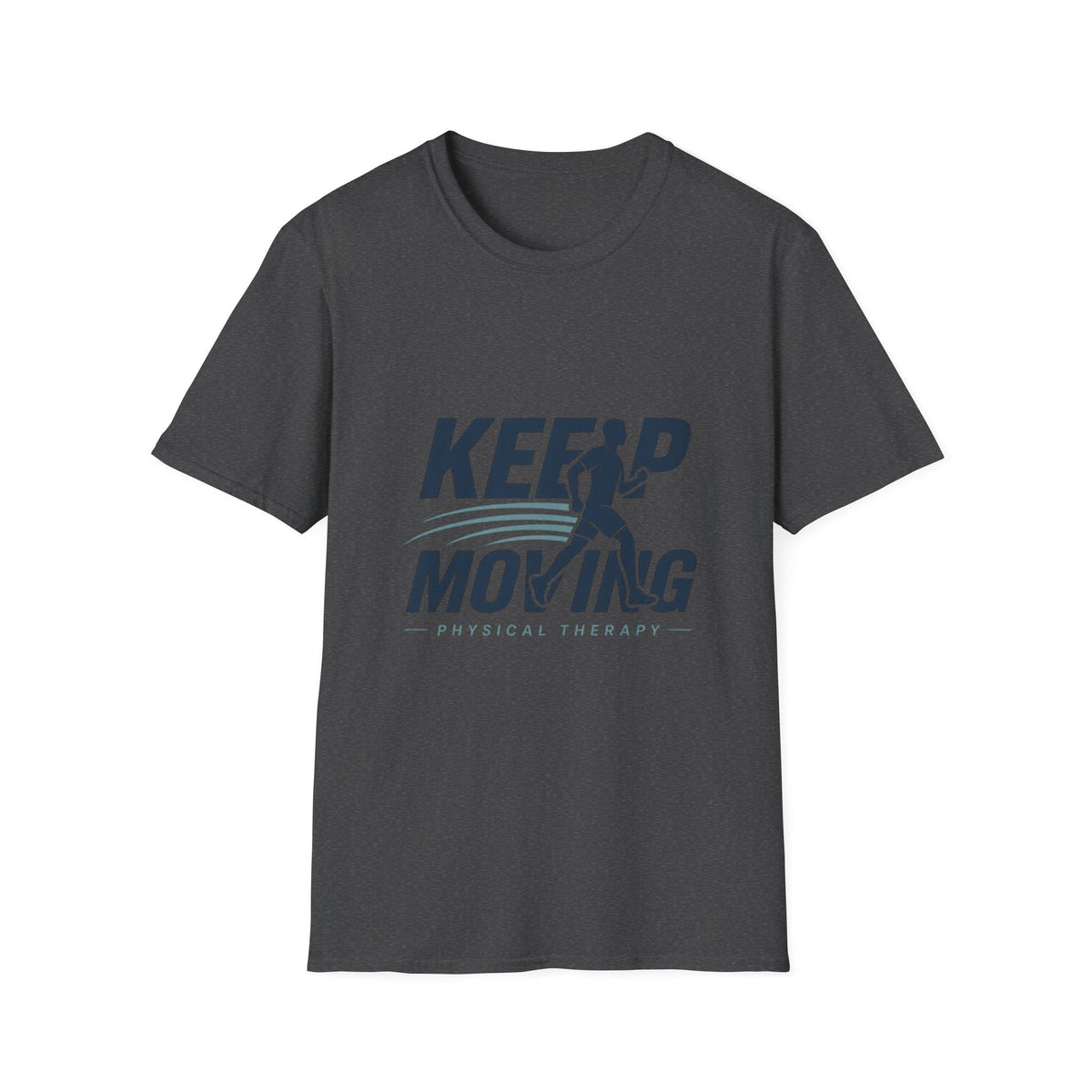 Minimalist T Shirt Design Featuring Keep Moving Statement