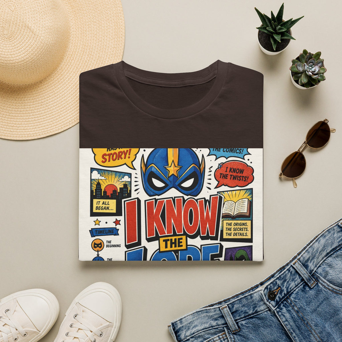 T Shirt Design Featuring Whimsical Superhero Theme And Engaging Text