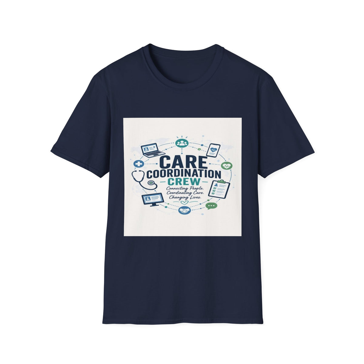 T-shirt Graphic Featuring Modern Aesthetic Care Coordination Crew- Graphic Tees
