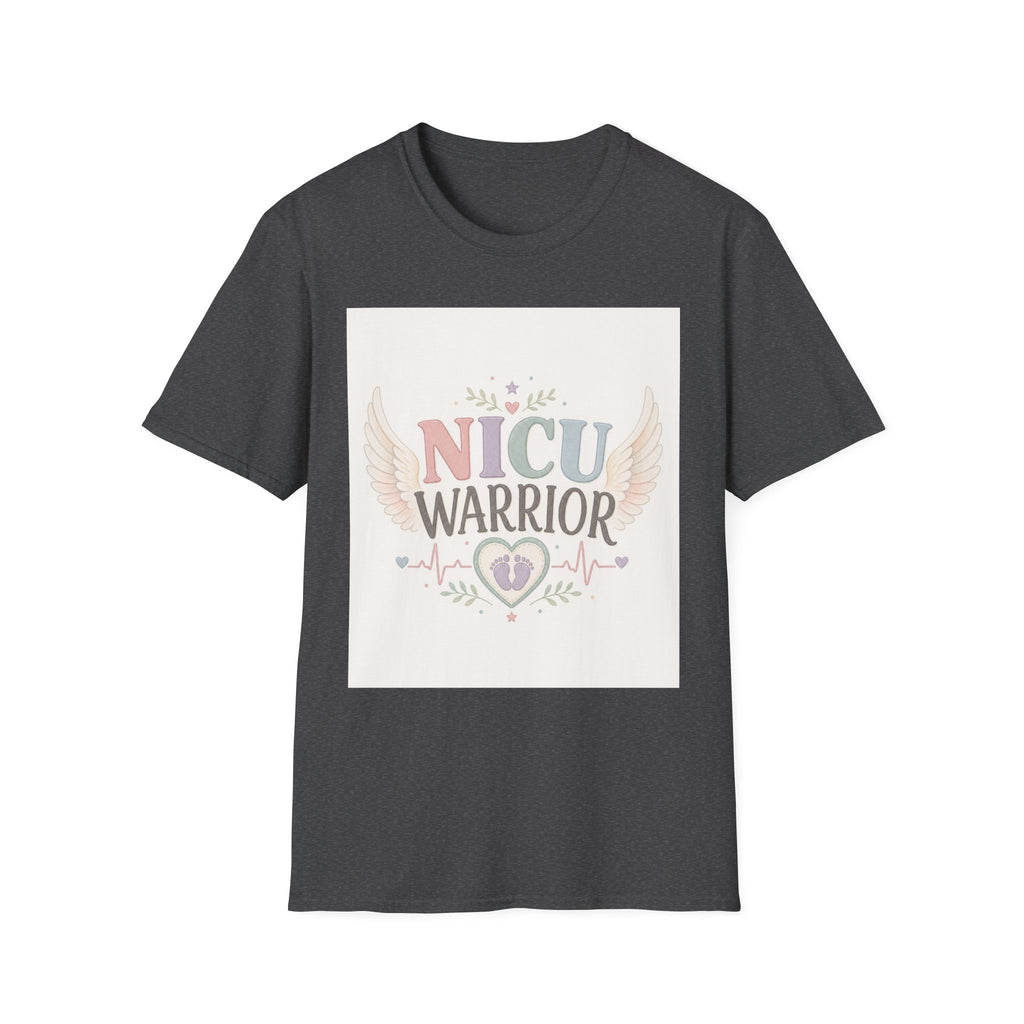 NICU Warrior Design With Baby Footprint And Angel Wings