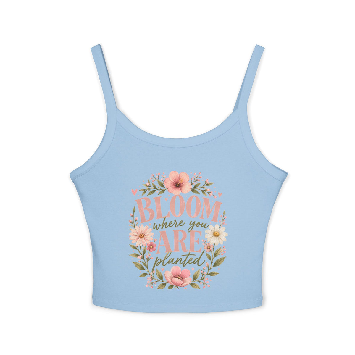 Bloom Where You Are Planted Floral Tank