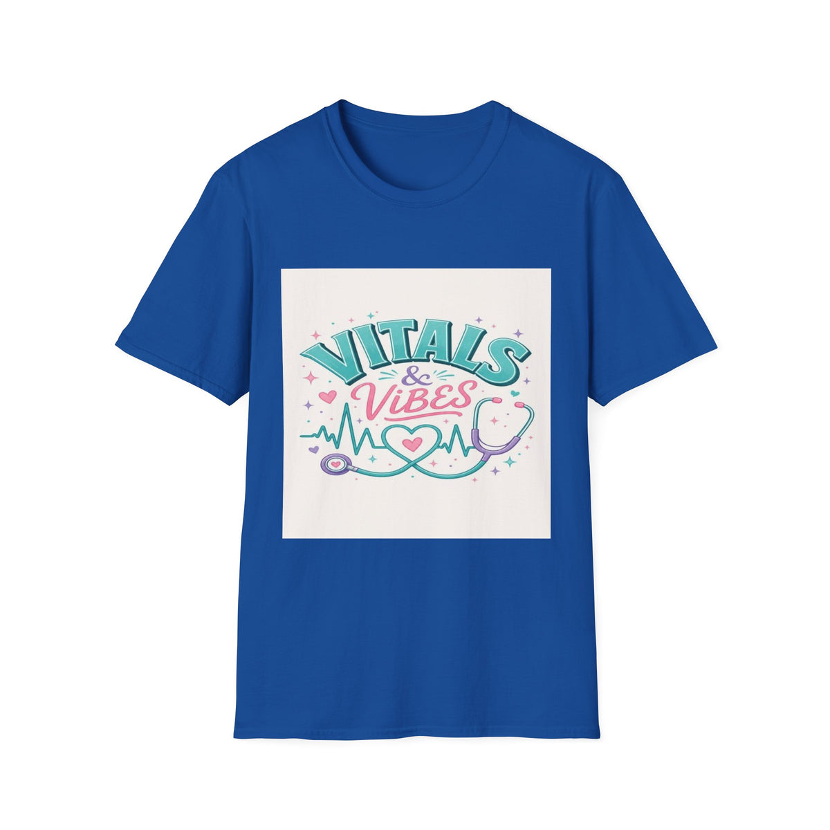 Trendy T-Shirt Design Featuring Vitals And Vibes Phrase- Graphic Tees
