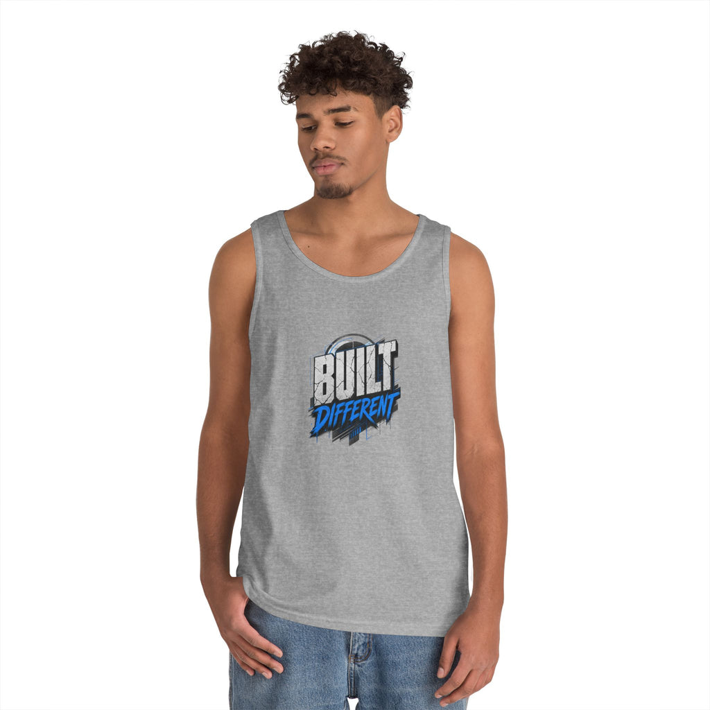 Built Different Tank Top – Graphic Motivational Workout Tee