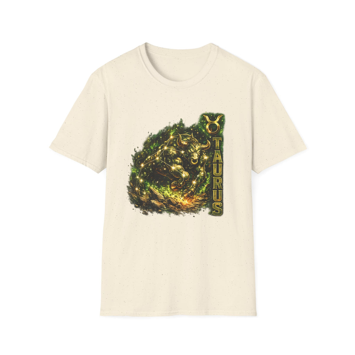 Taurus Zodiac T‑Shirt – Golden Bull Constellation Design