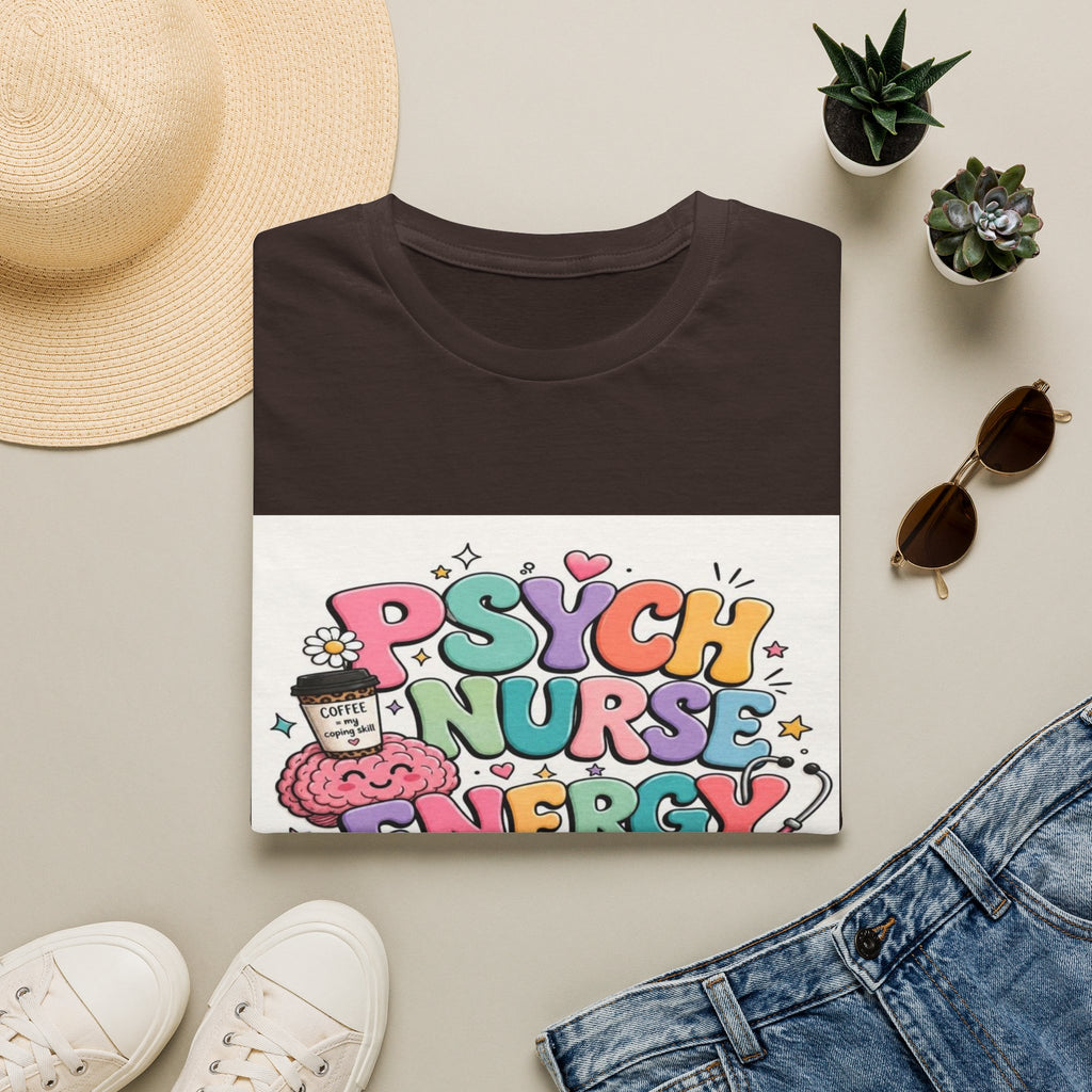 Playful Typography Design Celebrating Psych Nurse Energy- Graphic Tees