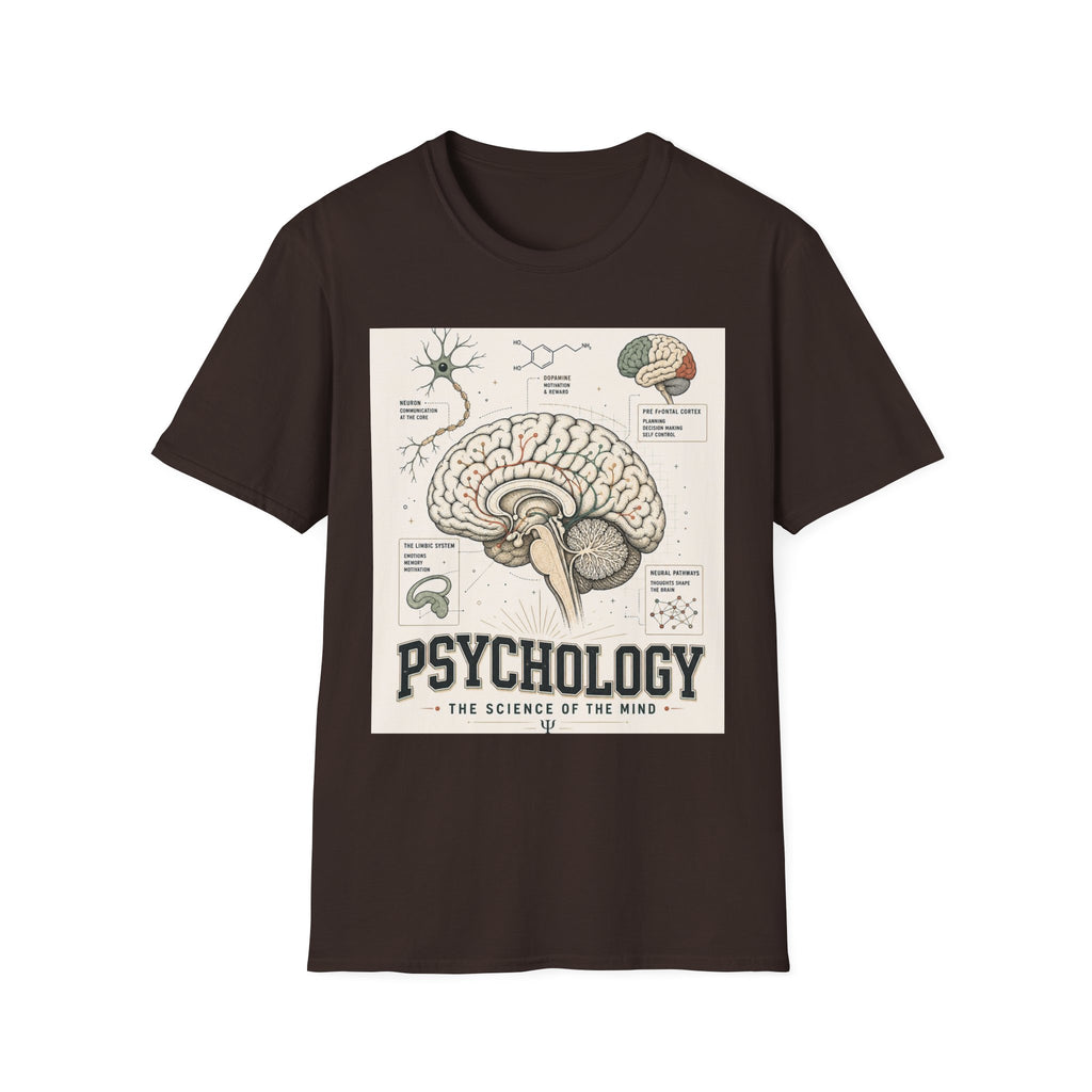 Human Brain Illustration Featuring Neural Pathways And Typography