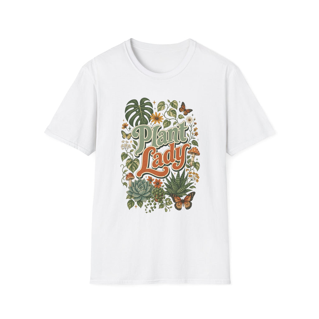 Plant Lady T-Shirt — Vintage Botanical Graphic Tee for Plant Lovers
