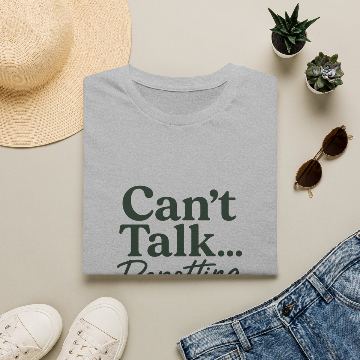Can’t Talk… Repotting T-Shirt — Plant Lover Gardening Tee